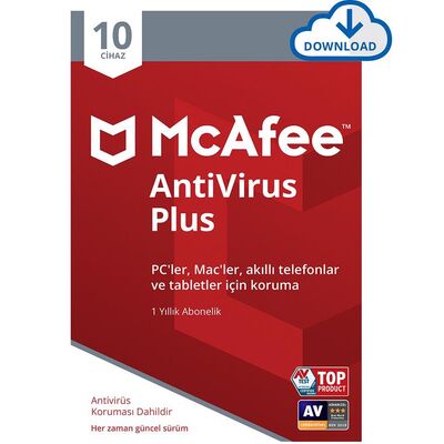 McAfee AntiVirus Plus 10 Cihaz Windows, iOS ve Android